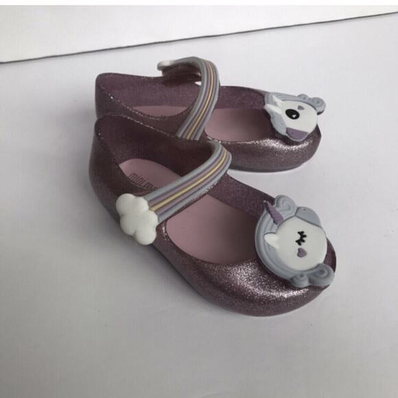 Mini Melissa Ultragirl Unicorn Flats Size 6 - Picture 4 of 11
